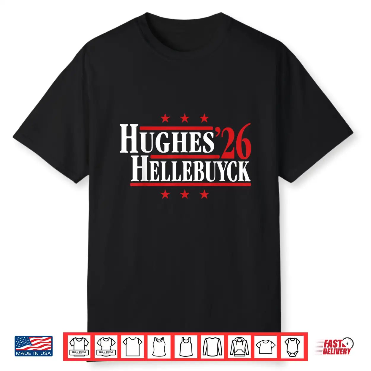 Hughes And Hellebuyck ’26 Shirt Hughes And Hellebuyck ’26 Shirt