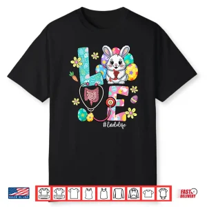 Love Endo Life Endo Nurse Bunny Stethoscope Easter Shirt