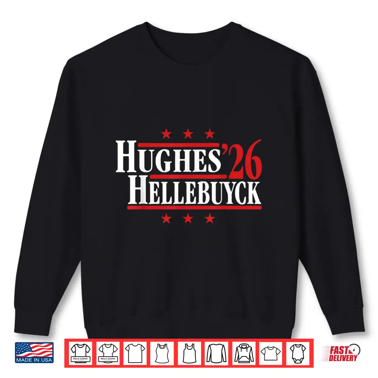 Hughes And Hellebuyck ’26 Shirt Hughes And Hellebuyck ’26 Shirt