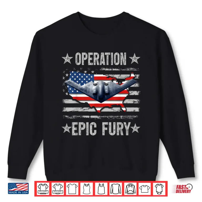 Sweatshirt Operation Epic Fury US Flag Shirt