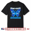 Colorectal Colon Cancer Awareness Blue Ribbon Butterfly Shirt