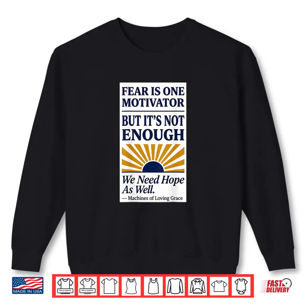 Fear And Hope Motivator Shirt Fear And Hope Motivator Shirt