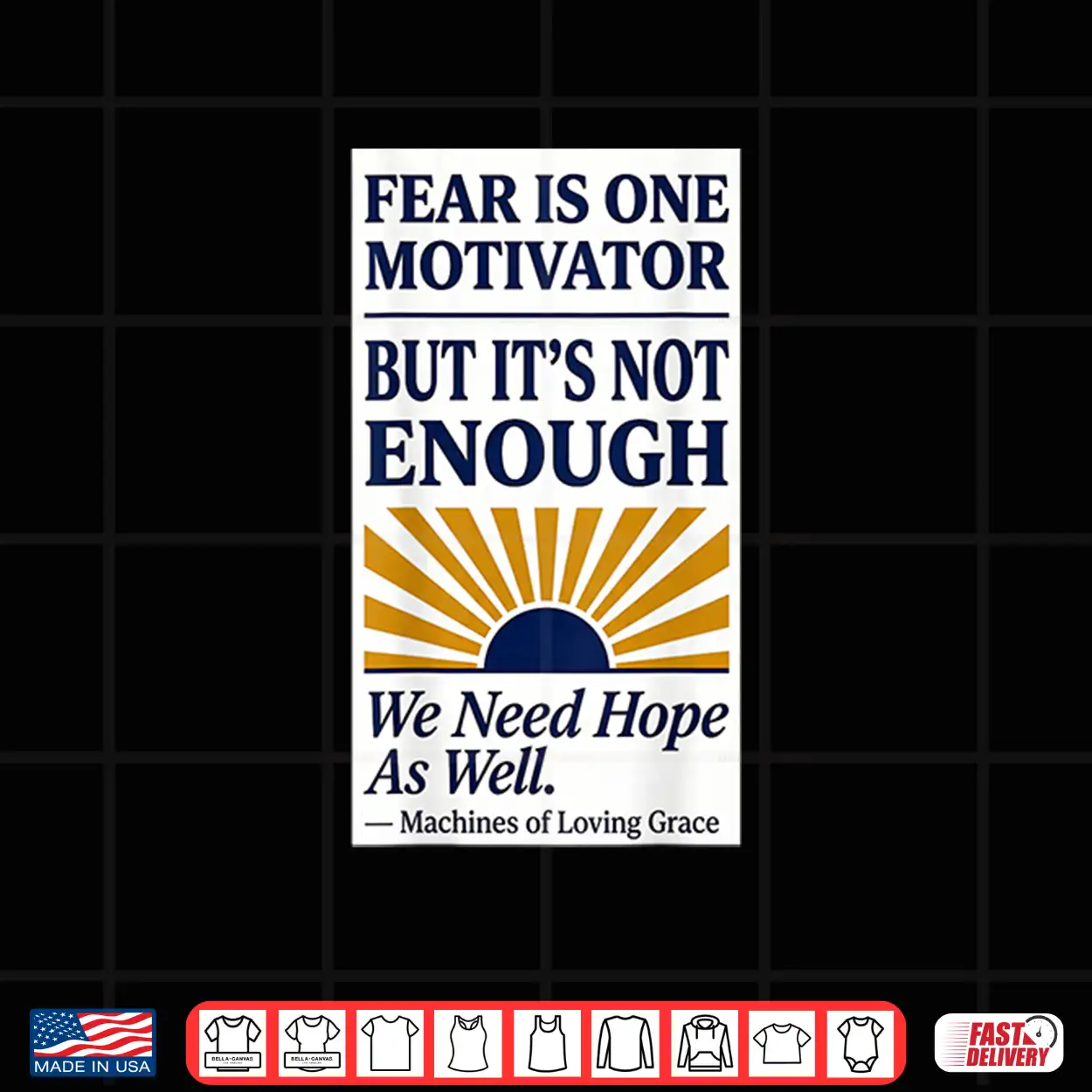 Fear And Hope Motivator Shirt Fear And Hope Motivator Shirt