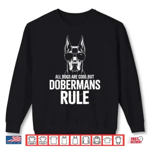 Sweatshirt Funny Doberman Art for Men Women Kids Doberman Pinscher Shirt