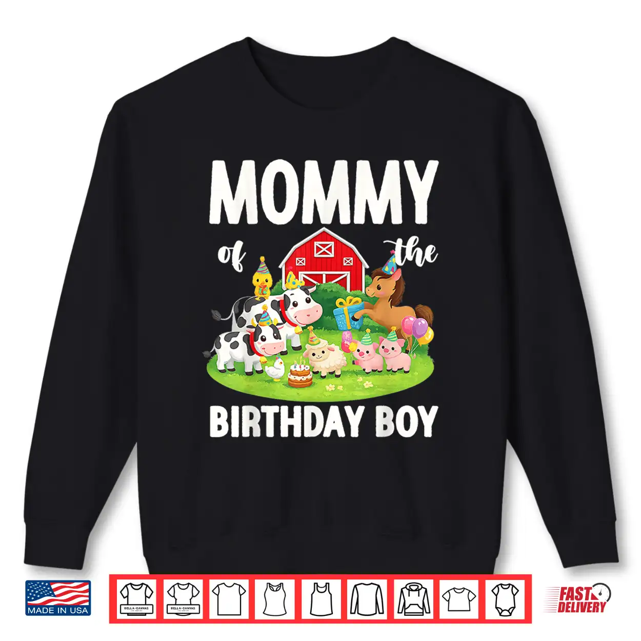 Mommy Of The Birthday Boy Farm Animal Bday Party Shirt Mommy Of The Birthday Boy Farm Animal Bday Party Shirt