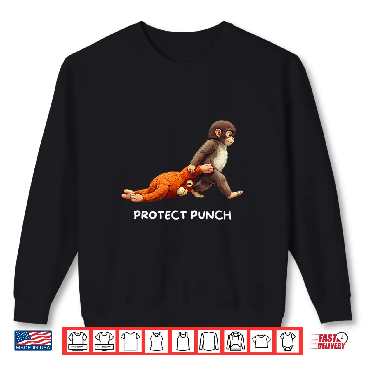 Protect Baby Monkey Punch Shirt Protect Baby Monkey Punch Shirt