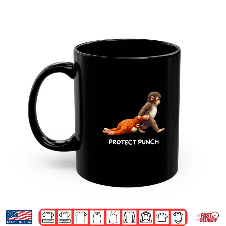 Mug Protect Baby Monkey Punch Shirt