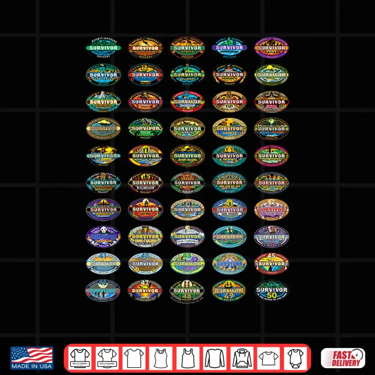 Design Survivor 50 Seasons of Survivor Officially Licensed Shirt