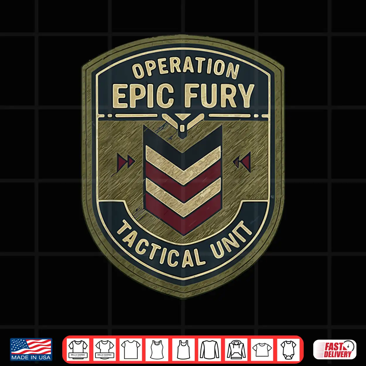 Operation Epic Fury The Retro 90S Command Patch Design Shirt Operation Epic Fury The Retro 90S Command Patch Design Shirt