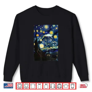 Starry Night Ufo Sighting Funny Art Parody Shirt 2 Sweatshirt Starry Night UFO Sighting Funny Art Parody Shirt