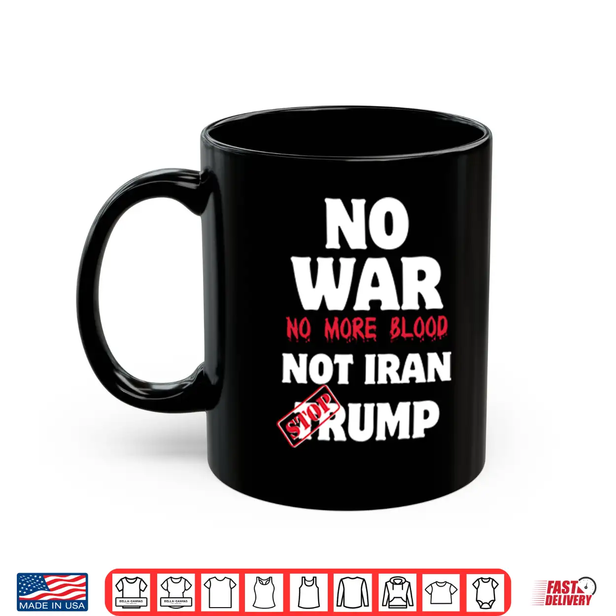 No War No More Blood Not Iran Stop Trump Shirt No War No More Blood Not Iran Stop Trump Shirt