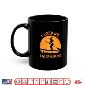 Mug Halloween Witch Paddleboarder SUP Standup Paddling Funny Shirt