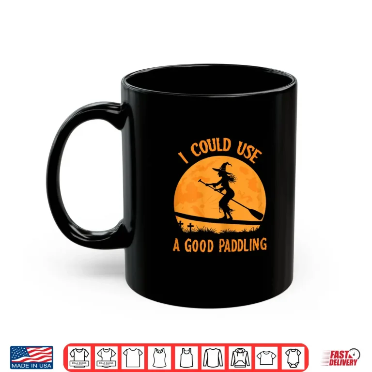 Mug Halloween Witch Paddleboarder SUP Standup Paddling Funny Shirt