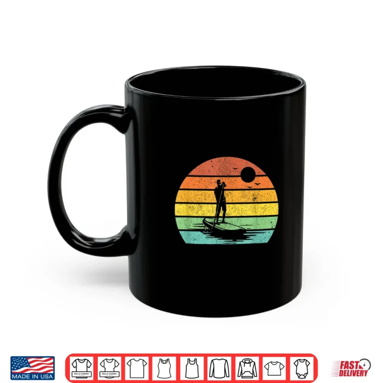 Mug Mens SUP Paddle Board Retro Paddleboard Paddleboarding Gift Men Shirt