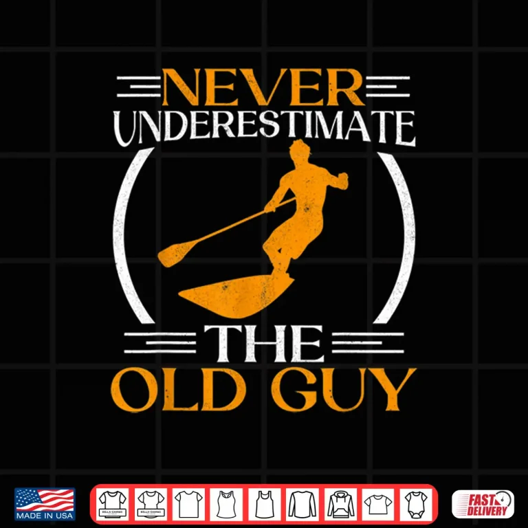 Design Mens Grandpa Stand Up Paddle Board Old Guy SUP Grandfather Shirt