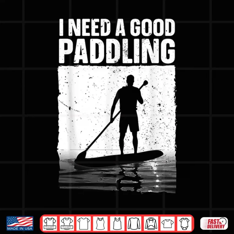 Design Paddleboard Art For Men Women Stand Up SUP Paddle Boarding Shirt