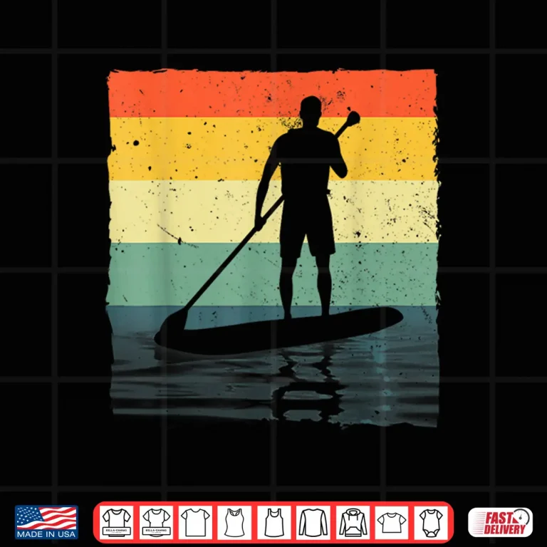 Design Paddleboarding Art For Men Women SUP Standup Paddle Board Shirt