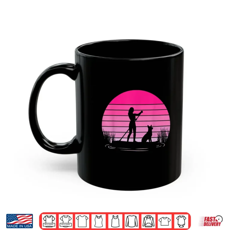 Mug Paddleboarding Dog SUP Stand Up Paddle Board Shirt