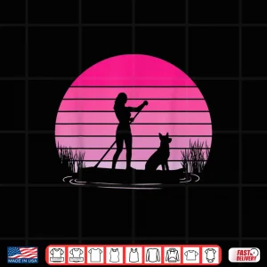 Design Paddleboarding Dog SUP Stand Up Paddle Board Shirt