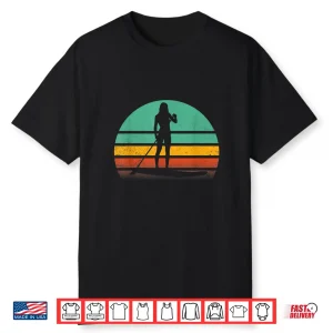 Stand Up Paddleboarding Retro Vintage Sup Design Shirt
