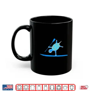 Mug Stand Up Paddle Board SUP One Arm Handstand Turtle T Shirt