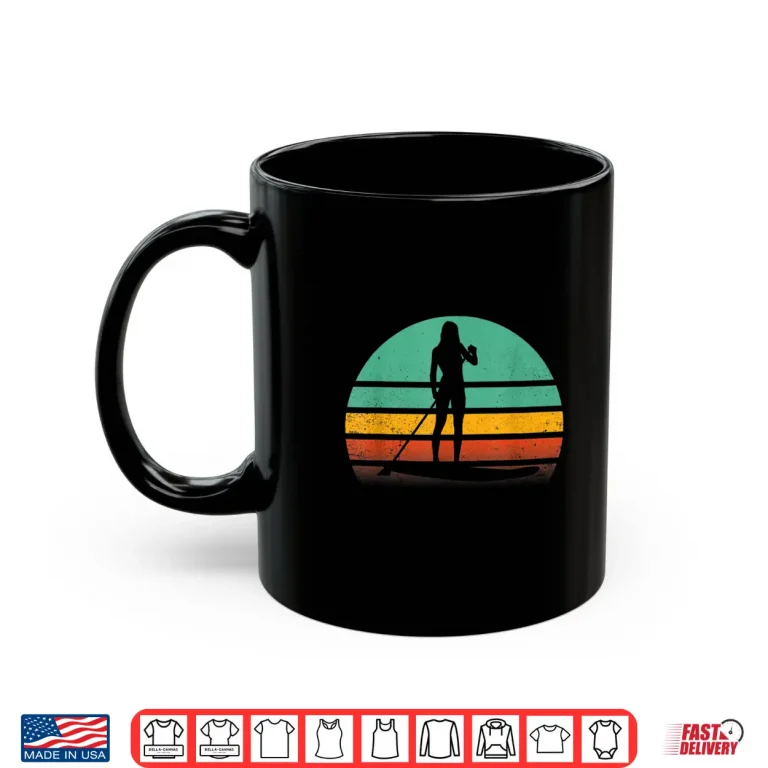 Mug Stand Up Paddleboarding Retro Vintage SUP Design Shirt