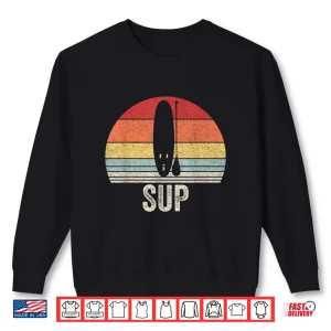 Sweatshirt Vintage Retro Stand Up Paddle Board Paddleboarding SUP Shirt