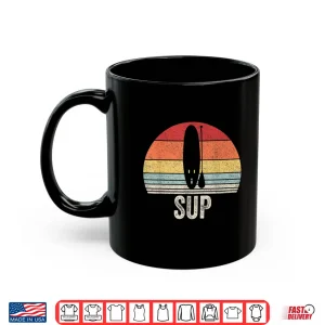 Mug Vintage Retro Stand Up Paddle Board Paddleboarding SUP Shirt