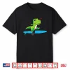 Funny Paddleboarding Dinosaur Trex Gift Stand Up Paddleboard Shirt