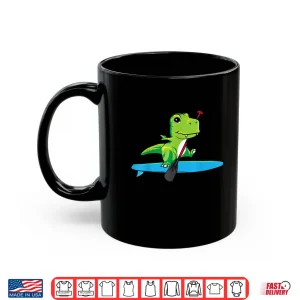 Mug Funny Paddleboarding Dinosaur Trex Gift Stand Up Paddleboard Shirt
