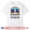 Mens Old Man With Paddle Board Paddleboarding Dad Husband Shirt