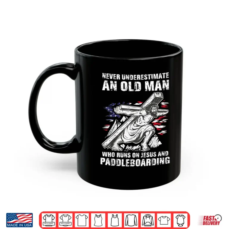Mug Mens Paddleboarding Dad Christian Paddle Board Grandpa Shirt