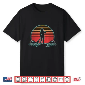 Paddle Boarding Retro Vintage 80S Style Gift Shirt