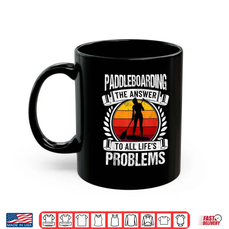 Mug Paddleboarder Vintage Stand Up Paddleboarding women Shirt