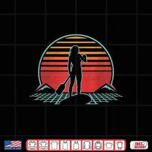 Paddle Boarding Retro Vintage 80S Style Gift Shirt 4 Design Paddle Boarding Retro Vintage 80s Style Gift Shirt