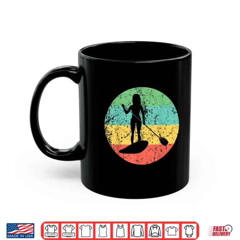 Mug Paddleboarding Shirt Vintage Retro Paddleboard Shirt