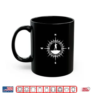 Mug Paddleboarding Stand Up Paddle Paddleboarders Compass Shirt