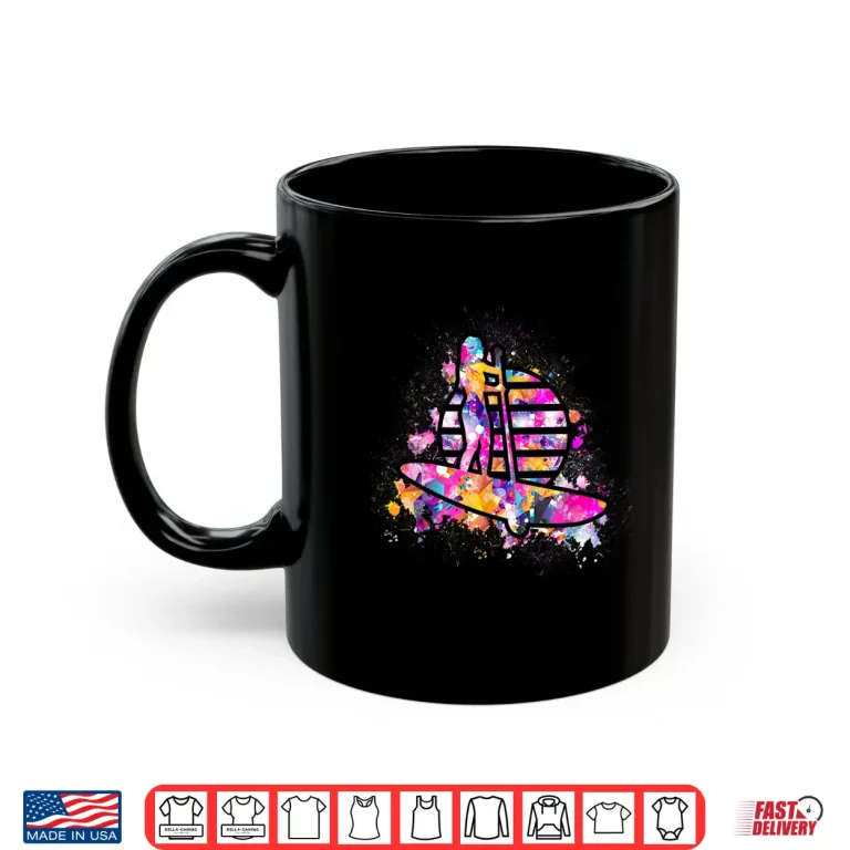 Mug Pink Sunset SUP Gift For Women Who Love Paddleboarding Shirt