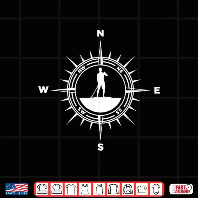 Design Paddleboarding Stand Up Paddle Paddleboarders Compass Shirt