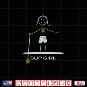Design Funny Paddleboarding Design for Women SUP Gifts for Girls Shirt