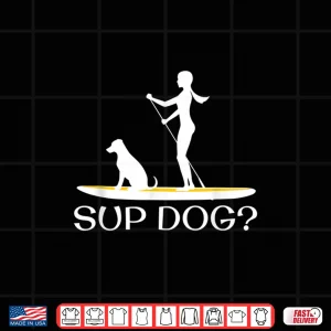 Design SUP DOG Stand Up Paddleboarding T Shirt