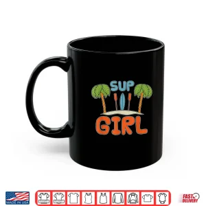 Mug SUP Girl Stand Up Paddler Women Paddleboarding Tropical SUP Shirt