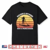 Stand Up Paddle Board Paradise Is Anywhere Retro Gift Shirt