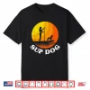 Paddle Board Sunset Surf Sup Dog Girl Stand Up Paddling Shirt