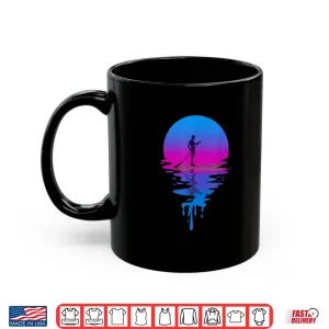 Mug Vintage Retro Sunset Paddleboarding Shirt