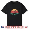 Retro Stand Paddle Board Sunset Water Sport Shirt