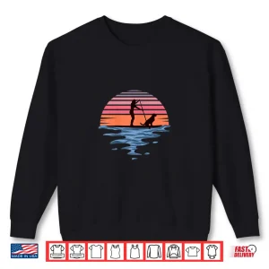 Sweatshirt Womens Stand Up Paddle SUP Dog Paddleboarding Gift For Paddlers Shirt