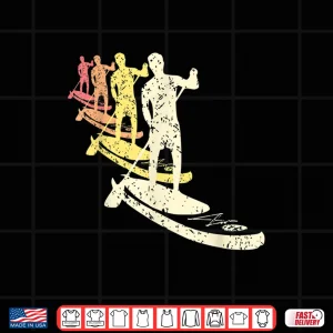 Design Retro Paddleboard Shirt For Paddle Boarder Stand Up Paddle Shirt