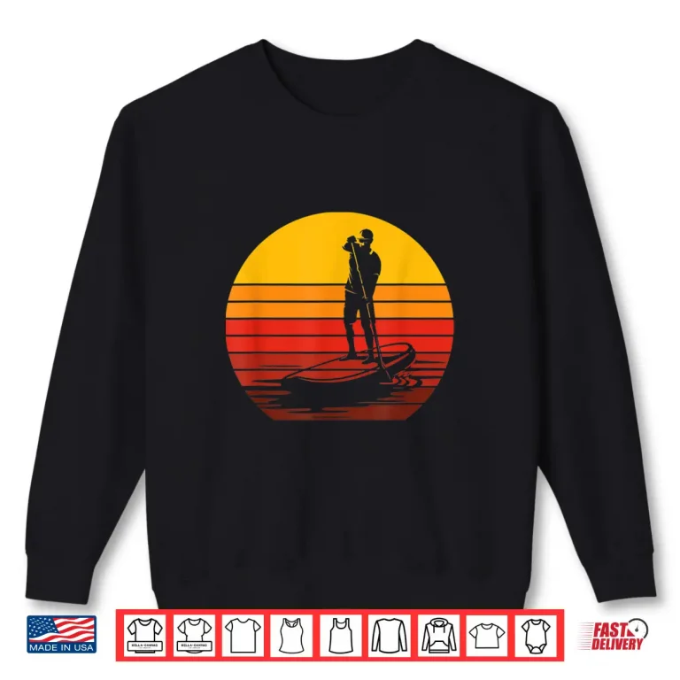 Sweatshirt Retro Stand Up Paddleboarding Shirt
