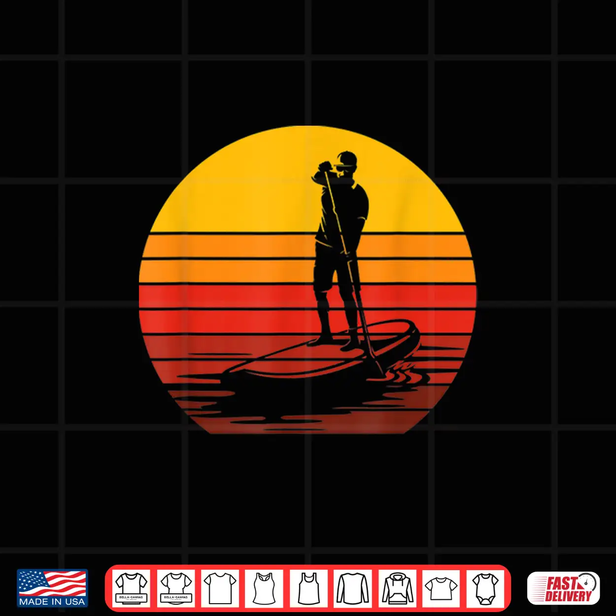 Retro Stand Up Paddleboarding Shirt Retro Stand Up Paddleboarding Shirt